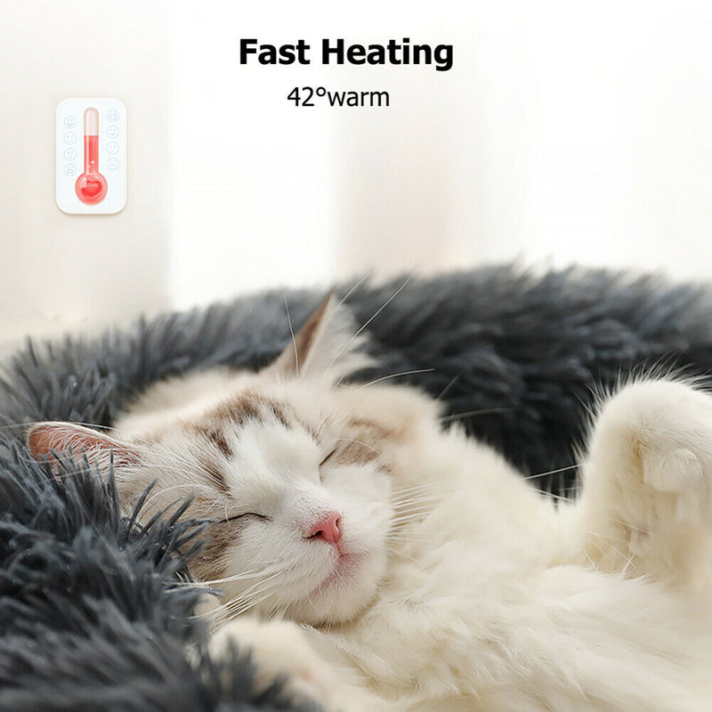 Kennel Round Foldable Nest for Small Pet Plush Warm Pet Cushion Pet Accessories