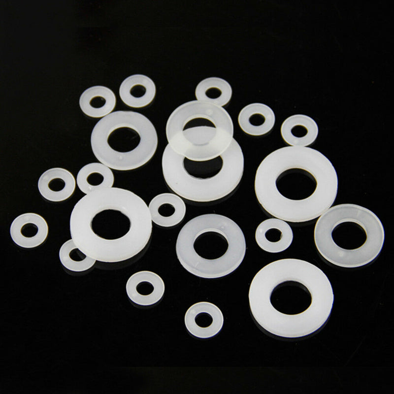250pcs/set Soft Flat Nylon Washers Insulation Plumbing Leak-proof Gaskets Kit