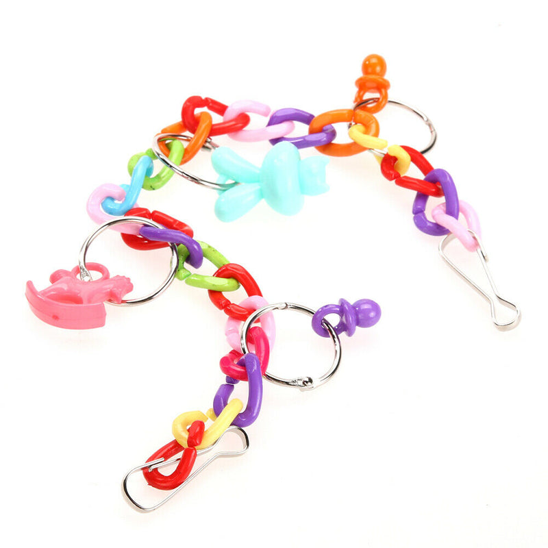 Acrylic Chew Swing Climb Ladder Scratcher Bites Toys For Cockatiel Parakeet