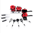 Children Kids Play Toys Kitchen Utensils Pots Pans Cooking Food Dishes Cookware
