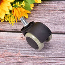 Soft PU Casters Wheels For Office Chair Hardwood Heavy Duty Replacement Set Ew