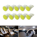 10X Car Interior LED T10 COB W5W License Wedge Door Instrument Side Bulb LampJlj
