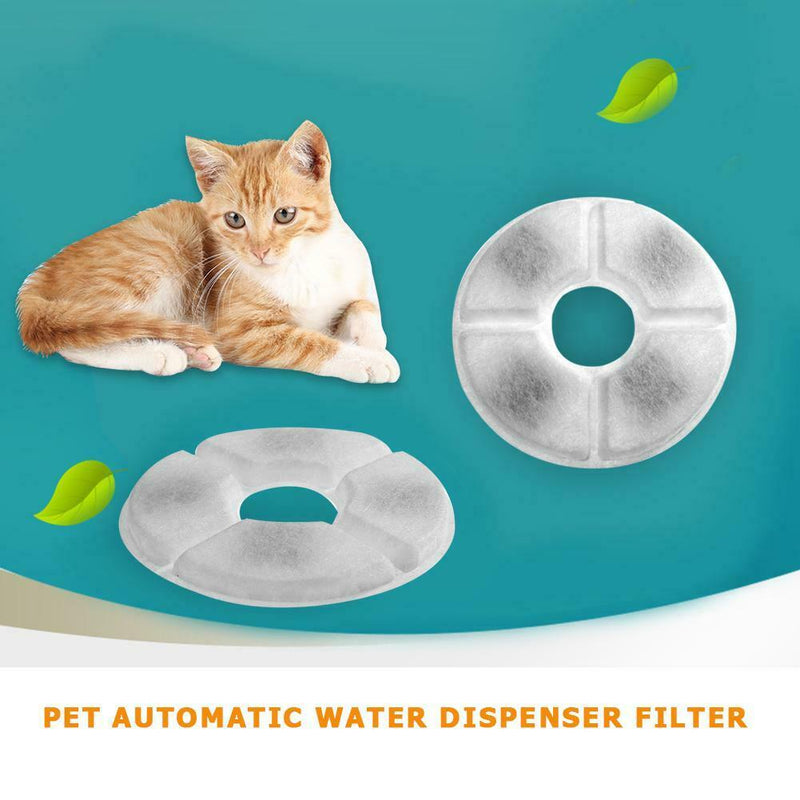 8pcs Pet Automatic Water Dispenser Filter Cotton Activated Carbon Filter Pet