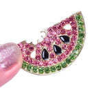 Fashion Crystal Watermelon Brooch Pin Collar Badge Corsage Jewelry AccessoriB3C