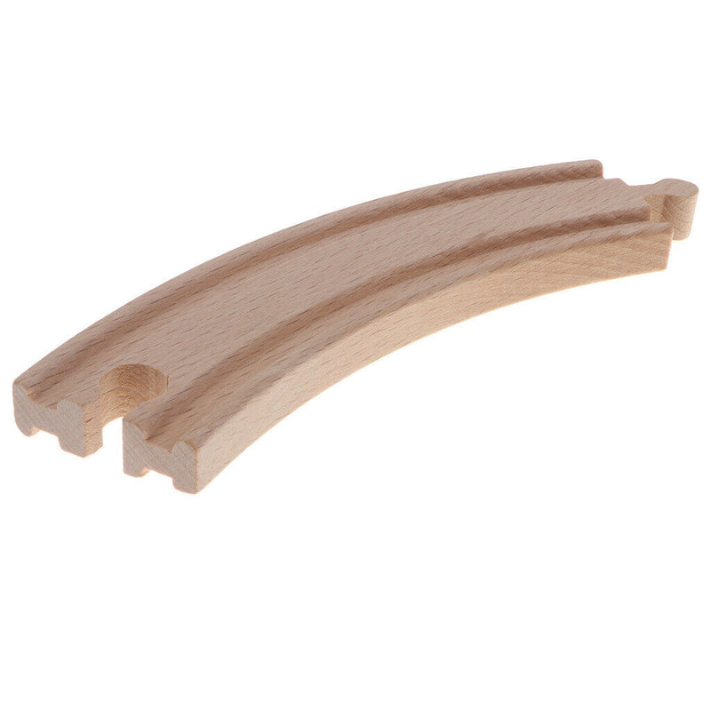Wooden Trains Railway Set Compatible Accessories - Big Curved Rail