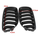 1Pair Car Matt Black Front Bumper Kidney Grille for Bmw 3-Series E90/E91 Se
