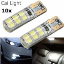 Hot! 10x Xenon White T10 W5W 6000K 12SMD 2835 LED Canbus Error Free Light Bulb