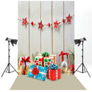 Xmas Theme Photography Art Cloth Backdrop Wall Studio Prop Family Decor (B)