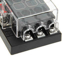 6 Way Fuse Box ATO ATC Standard Blade Fuse Holder Block for Car Marine Boat