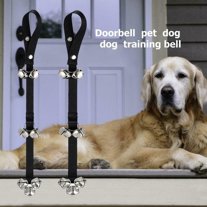2pcs Adjustable Dog Doorbells Housebreaking Clicker Door Bell Dogs Training Tool