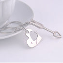 Lover His Her Keychain Keyring Couples Arrow& "I Love You" Heart & Key Love OZ