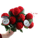 Romantic Red Rose Flower Ring Boxes Earrings Jewelry Gift Box Valentine's  OZ