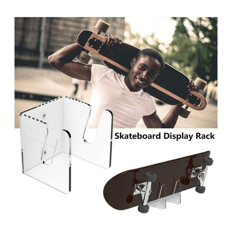 Acrylic Skateboard Mounts Deck / Wall Hanging Brackets / Clear Mounts Rack