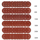60PCS 5 Inch Sanding Discs Sandpaper Assorted 60 80 120 180 240 320 Grits F J1T7