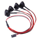 4LED White Lights with Lampshade for 1:10 Traxxas HSP Redcat RC Crawler Car A