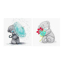 2Pcs Cute Bear 5D Diamond Painting Embroidery Cross Stitch Needlework Craft