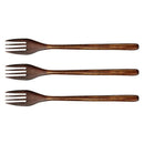 Wooden Forks, 5 Pieces Eco-friendly Japanese Wood Salad Dinner Fork Tablewa D5U8