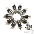 10X PJ-392 3 Pin 3.5mm Stereo Headphone Audio Video Jack Socket  Plug With Nut3C