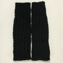 Legging Leggings Bib Socks Winter Warm Knitting Braided Woman Black J7I5