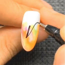 2Pcs Waterproof Quick Drying Long-Lasting Nail Art Graffiti Pen a Quick-Dry