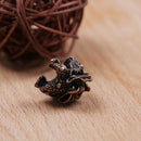 1holes alloy kirin shape incense burner holder censer plate for sticks & cone Gw