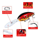 6pcs Wobbler Plastic Fishing Lure 115mm 17.5g Artificial Baits w/Steel Ball