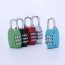 Anti-theft 3 Combination Travel Suitcase Luggage Padlock Digit Push Passwor