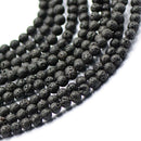 15" Strand Natural Volcanic  ROCK 6mm Round Loose Beads Spacer Art Craft