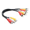 0.3 m RCA Durable Audio Video AV Cable Copper 3RCA L+R+V LFT