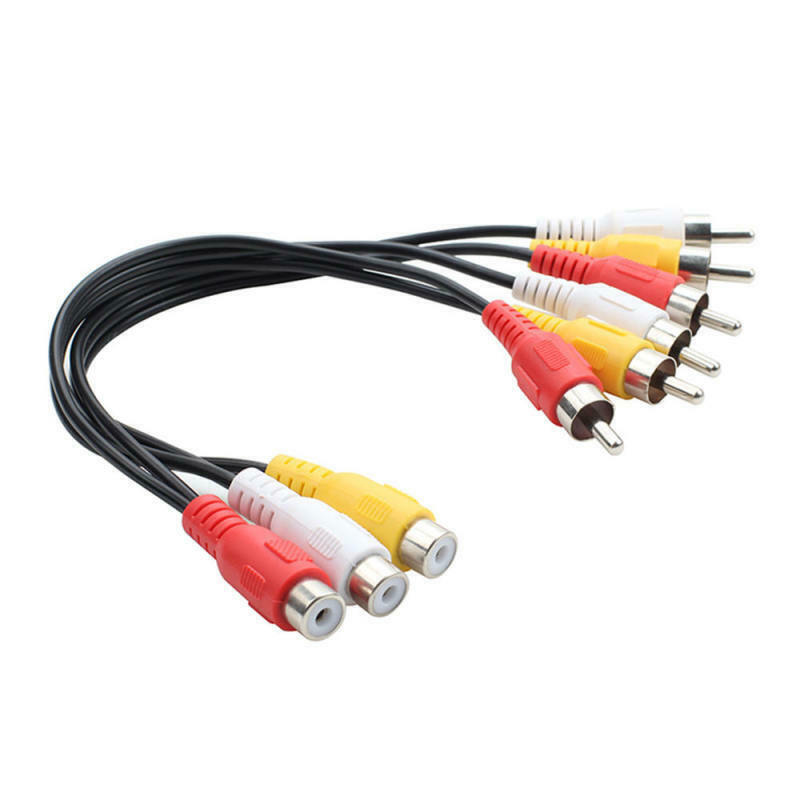 0.3 m RCA Durable Audio Video AV Cable Copper 3RCA L+R+V LFT