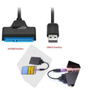 USB 2.0 To SATA 22 Pin Laptop Hard Disk Drive SSD Adapter Converter Cable Hn