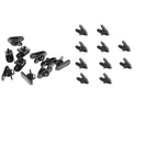10 Pieces Spare Clip for Microphone Headphone Headset Earphone Cable,Black