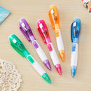 5* Novelty Ballpoint Pen Stationery LED Lights Ballpoint Pen School Student Pen.