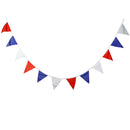 12 Flags White Red Blue Flag Banner Pennant Wedding/Birthday Party Decor