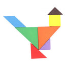 Funny Wooden Tangram Brain Teaser Puzzle Educational Developmental Kids Toy3C