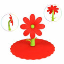 Lovely Flower Shape Silicone Cup Lid Dustproof Heat Preservation Bowl Cover Z7L6