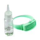 1 Set Outdoor Hand Dispenser Bracelet with Empty Squeeze Bottle (Green) A