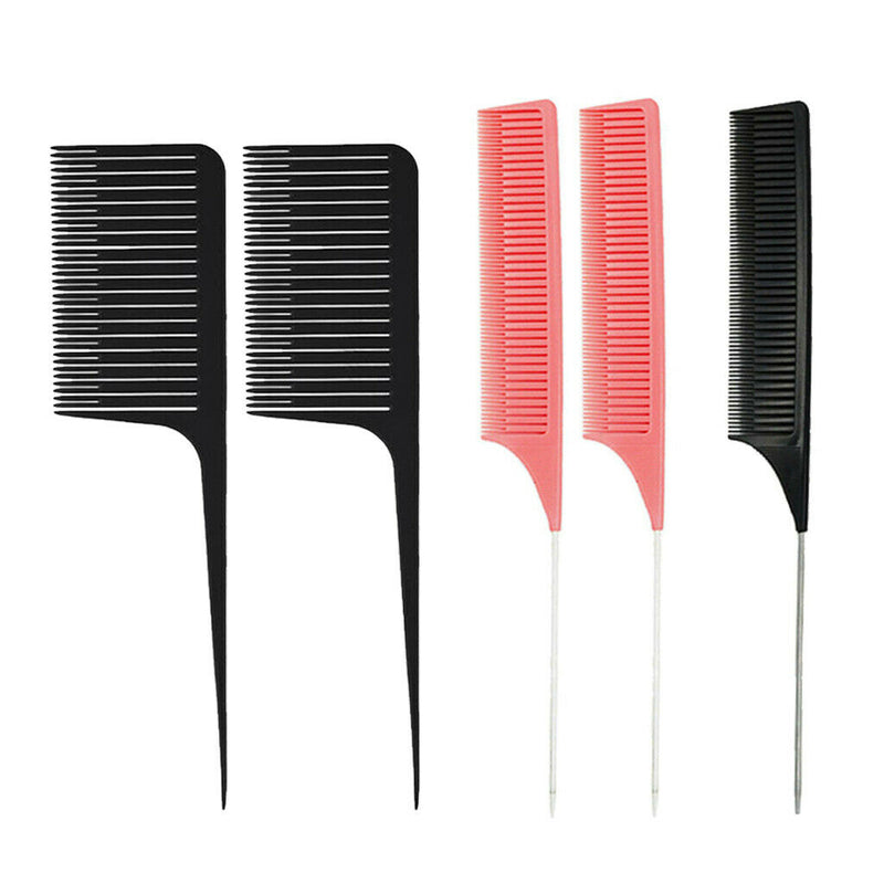 5pcs ABS -resistant Weave Highlighting Foiling Hair Comb Hair Coloring Combs