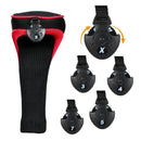 3Pcs/Pack Long Neck Golf Hybrid Club Head Covers Interchangeable(1#3#5#)