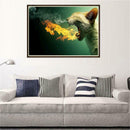 Cat Spit Fire 5D Round Diamond Painting Embroidery DIY Needlework Art Craft