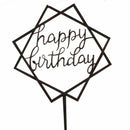 5X(Home Cake Wedding Birthday Cake Topper Card Birthday Cake Party Decorat F5R7)