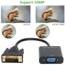 CableDeconn E0309 Full HD 1080P DVI-D to VGA Male to Female Converter Cable