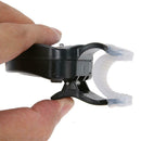 Black Electronic LED Light Fish Bite Sound Alarm Bell Clip On Fishing Rod