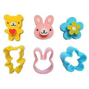 3Pcs Cute Sandwich Cutters Mini Cookie Cutter Shapes Set For Kids Bento Cut X3E5