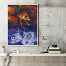 Painting By Numbers Kit DIY Animal Hand Painted Canvas Oil Art Picture Gift A