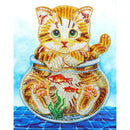 5D DIY Special Shaped Diamond Painting Cat Cross Stitch Mosaic Craft Kits