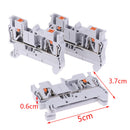 3Pcs Rail Terminal PT-2.5 Push In Spring Screwless  Electrical Termin_