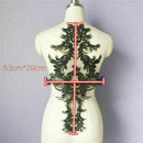 Fashion High-Grade Black Lace Flower Dress Lace Patch Shape Unique Lace Flow