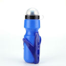 650ml Outdoor Cycling Bicycle Water Bottle w/ Kettle Holder (Blue + Blue)