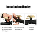 Retro Bicycle Bell Bike MTB Horn Handlebar Ring Loud Sound Cycling Alarm